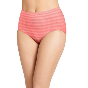  Jockey Women's Underwear Worry Free Cotton Stretch Moderate  Absorbency Brie, Navy, XL : Health & Household