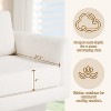 360° Modern Swivel Accent Chair, 30"W Teddy Upholstered Round Barrel Armchair, Comfy Single Lounge Sofa - ModernLuxe - 4 of 4