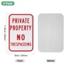 Unique Bargains Waterproof Reflective Garden Private Property - No Trespassing Sign 2 Pcs - 2 of 4