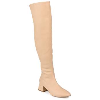Journee Collection Womens Melika Tru Comfort Foam Block Heel Over The Knee Boots
