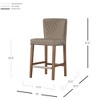New Pacific Direct Albie Diamond Stitching PU Leather Counter Stool - Beige / Danburry Dune (Pack of 1) - 2 of 2