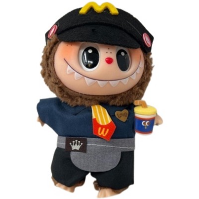 Doll Clothes Superstore Spiffy Fast Food Worker Uniform for 17.5 cm Labubu Dolls