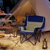 Outsunny Camping Chair for Adults, Portable Folding Camping Chair w/ Side Pockets, Cup Holders, Carry Bag for Backyard, Fishing & Sports - 2 of 4