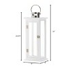 20.375" Iron Highland Outdoor Lantern White - Zingz & Thingz - 3 of 3