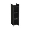 Lyngins 4-Tier Storage Cabinet with Glass Door,Bathroom Cabinet for Living Room,Bathroom - 4 of 4