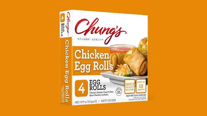 Chung's Frozen Chicken Egg Rolls - 12oz/4ct, 2 of 5, play video