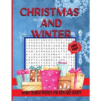 Christmas and Winter Word Search Puzzles for Kids and Adults - Large Print by  Jocky Books (Paperback)