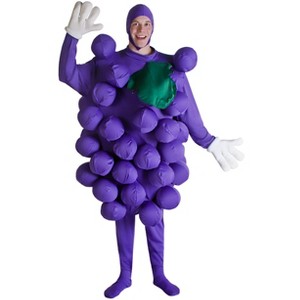 HalloweenCostumes.com One Size Fits Most   Fun Costumes Adult Purple Grapes Costume, Purple - 1 of 1