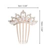 Unique Bargains Women's Durable Pearls Side Comb Gold 1 Pc - 2 of 4