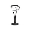 Infibrite 11" 12W Modern Elegance Table Lamp (Includes LED Light Bulb) Soft White Loop Design Matte Black and Rose Gold: ETL Listed, Iron Body - 2 of 4