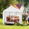 Aoodor 10' × 10' Commercial Instant Pop Up Canopy Tent, 3 Adjustable Heights,  Fully Waterproof Portable Gazebo Shelter, with Wheeled Bag - 3 of 4