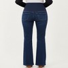 Anna-Kaci Women's Maternity Flare Jeans with Full Over Belly Panel and Classic Denim Wash - 4 of 4