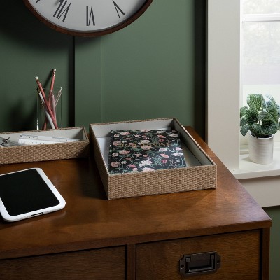 Woven Paper Desk Tray and Organizer - Threshold&#8482;