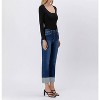 Women's High Rise Cuffed Slim Straight Jean - LOVERVET - 2 of 4
