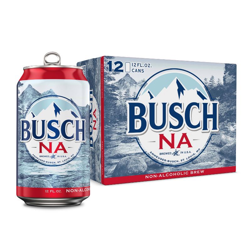 Busch Non-Alcoholic Beer - 12pk/12 fl oz Cans, 1 of 8