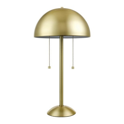 Globe Electric 18 in. Desk Lamp, Matte Brass Finish, Matte Black