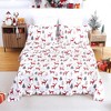 Coucheta Christmas Winter Holiday Bed Sheet Set, Soft Brushed Microfiber Bedding, Deep Pocket Fitted Sheet with Flat Sheet & Pillowcases - 2 of 4
