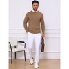 INSPIRE CHIC Men's Slim Fit Crew Neck Long Sleeve Soft Twist Textured Cable Knit Pullover Sweater - 2 of 4