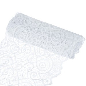 Unique Bargains Elastic Lace Fabric Ribbon Stretchy Trim Pattern for Bridal Wedding 1 Pc - 1 of 4