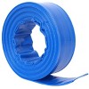 Syemin Drip Irrigation 50Ft Pool Backwash Hose Heavy Duty Reinforced Water Discharge Hose for Swimming Pool Filter Pump with 2 Clamp, Blue, 2"*2"*2" - 2 of 4