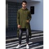 WhizMax Men's Hooded Cloak Casual Long Pullover Hoodie Cape Hip Hop Sweatshirt with Pocket - 2 of 4