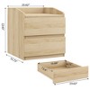 Nightstand with Drawers 15.75"D x 23.62"W x 22.83"H - 3 of 4