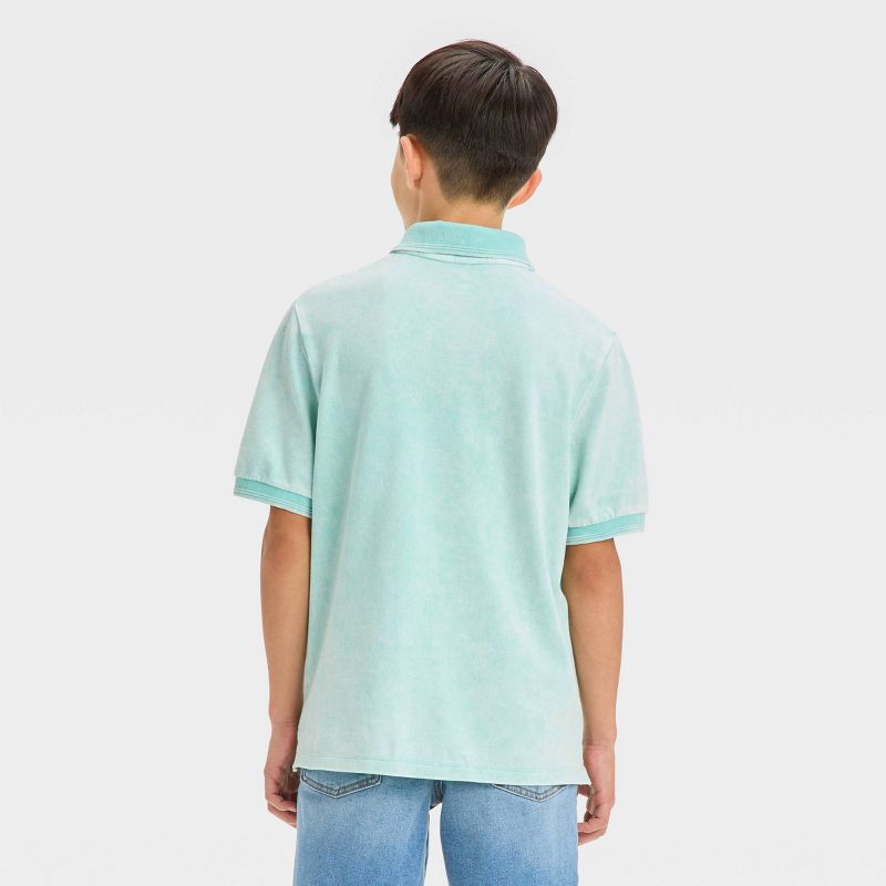 Boys' Short Sleeve Washed Polo Shirt - art class™, 3 of 5