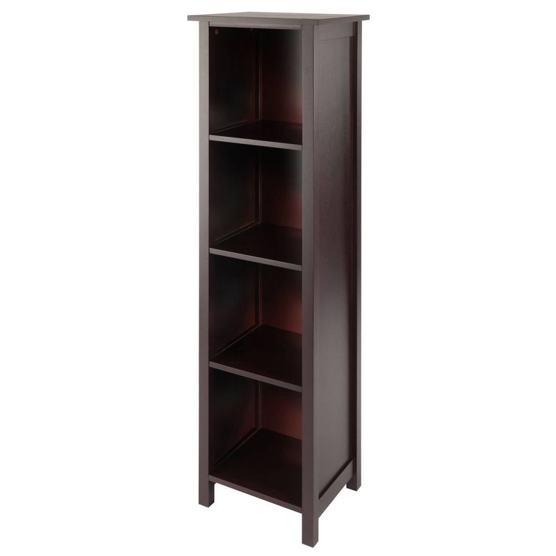 55.98&#34; 5 Tier Milan Storage Shelf or Bookshelf Tall Walnut - Winsome, 1 of 11