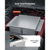 VEVOR Truck Bed Tool Box,Heavy Duty Aluminum Tool Box with Diamond Plate,Storage Toolbox Chest Organizer Supports up to 220 lbs,30.3x24x12.2in, Silver - 4 of 4
