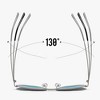 Anna-Kaci Women's Trendy Double-Bridge Metal Frame Sunglasses - 3 of 4