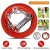 iMountek Dog Tie Out Cable Long Dog Leash Chew Proof with Durable Spring 360° Rotatable Clips PVC Case for Outside Yard Caming - 3 of 4