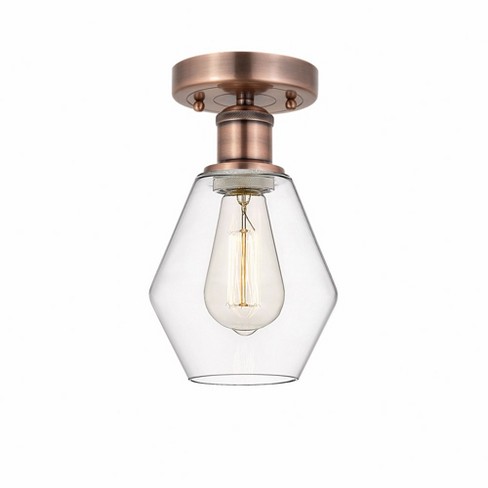 Innovations Lighting Cindyrella 1 - Light Semi-Flush Mount in  Antique Copper - image 1 of 1