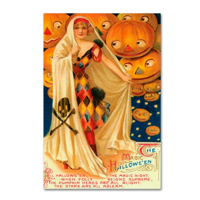 Trademark Fine Art -Vintage Apple Collection 'Halloween Beauty Pumpkins' Canvas Art, 2 of 4