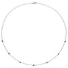 EVERLY JEWELRY | Sterling Silver 1 CT TW Black Bead Diamond Necklace, 18 inc - 4 of 4