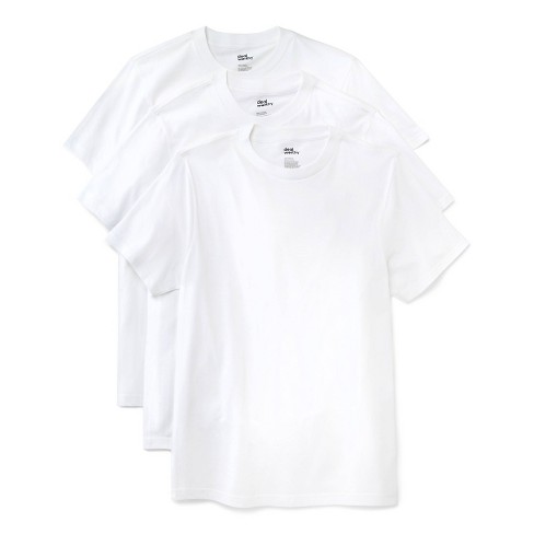 Men s Slim Fit Crewneck T shirt 3pk Dealworthy White Target