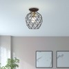 Livex Lighting Geometrix 1 - Light Flush Mount in  Bronze - 3 of 4