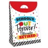Big Dot of Happiness Teacher Retirement - Happy Retirement Gift Favor Bags - Party Goodie Boxes - Set of 12 - 3 of 4