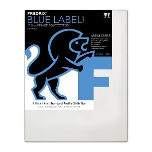 Fredrix Blue Label Ultra-Smooth Stretched Artist Canvas, Standard Profile - 1 of 1