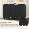 KTMBDW Shoe Storage Cabinet with Adjustable Shelves, Sideboard Buffet Cabinet, Freestanding Organizer with Solid Wood Legs for Entryway, Living Room - 4 of 4