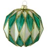 Cody Foster 3.5 Inch Midcentury Diamond Baubles Large Christmas Tree Ornament , Christmas Decor Honeycomb Waffle Mid-Century (1PC) - 3 of 4