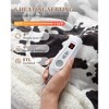 Heated Blanket Electric Throw, Cow Print Electric Blanket Heating with LCD Controller, 6 Heat Settings & 4H Auto Shut-Off, Soft Flannel Heat Blankets - 3 of 4