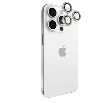 Kate Spade New York Apple iPhone 15 Pro/iPhone 15 Pro Max Aluminum Ring Lens Protector - Stone Gold