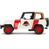 Jeep Wrangler #18 "Jurassic Park" Red and Beige "Jurassic World" 1/32 Diecast Model Car by Jada - 3 of 4