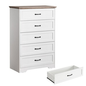 COZONY Modern 5/6-Drawer Dresser with Optional Configuration, Versatile Storage Chest for Closet Organization, Kids Bedroom & Living Room - 1 of 4