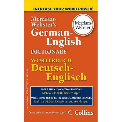 Merriam-Webster's German-English Dictionary - (Paperback)