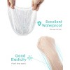 100PCS Disposable Shower Caps, Plastic Clear Hair Cap Large Thick Waterproof Bath Caps , Hotel Travel Essentials Accessories - 3 of 4