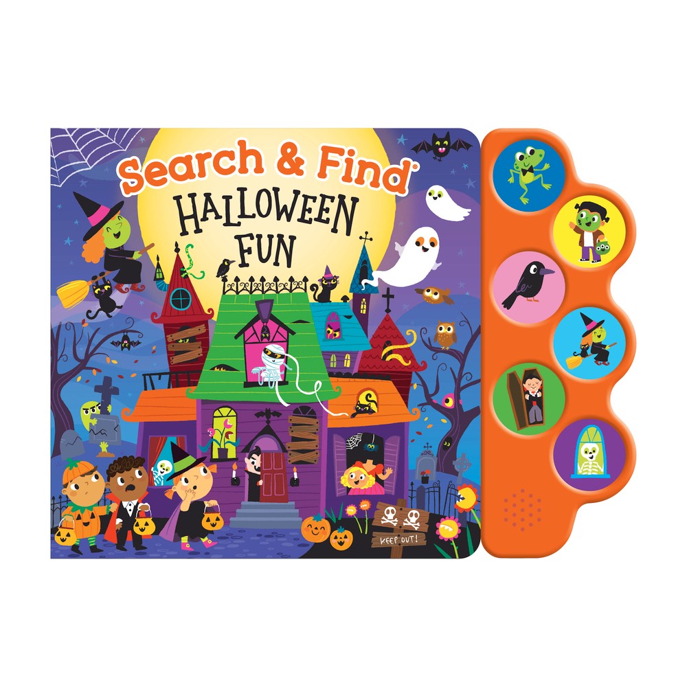 Search & Find: Halloween Fun (6-Button Sound Book) - by Kidsbooks Publishing (Board Book)