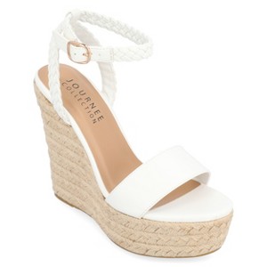 Journee Collection Womens Andiah Buckle Espadrille Wedge Sandals - 1 of 4