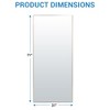 COZONY Full Length Rectangle Mirror — Large Full Body Mirror with Aluminum Alloy Thin Frame, Standing or Wall-Mounted for Bedroom, Living Room & Gym - 3 of 4