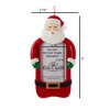 Kurt Adler Resin Ornament for Christmas Tree, Santa Picture Frame - 2 of 3